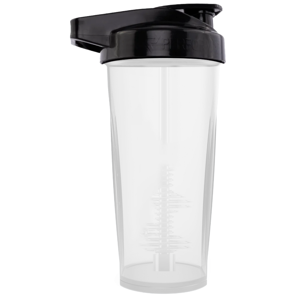 ACTIV Shaker Cup, 28oz, Clear w/Black Lid
