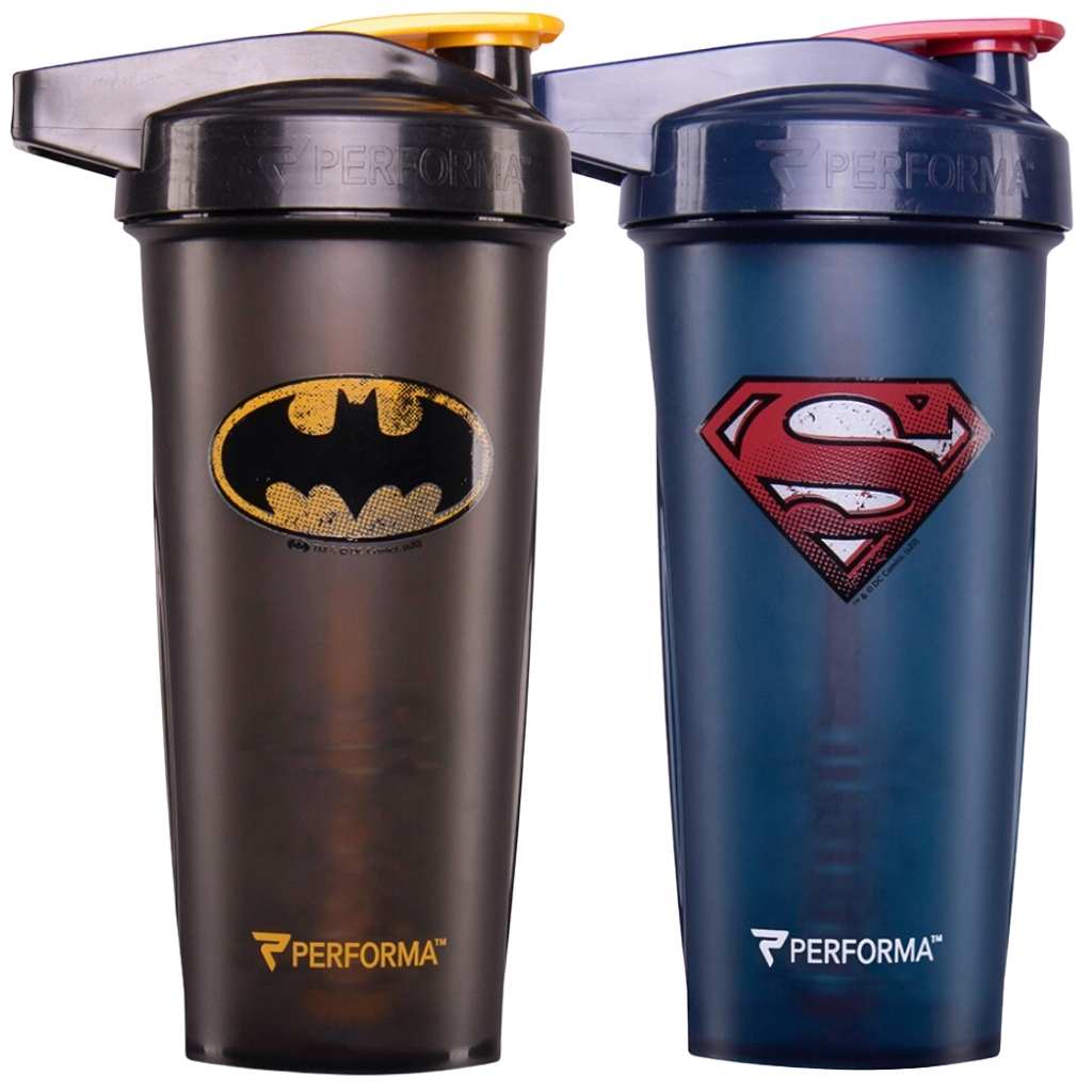 Bundle 2 Pack, ACTIV Shaker Cups, 28oz, Batman & Superman – PerfectShaker™
