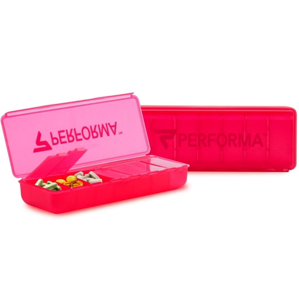 7 Day Pill Container, Raspberry, Performa USA