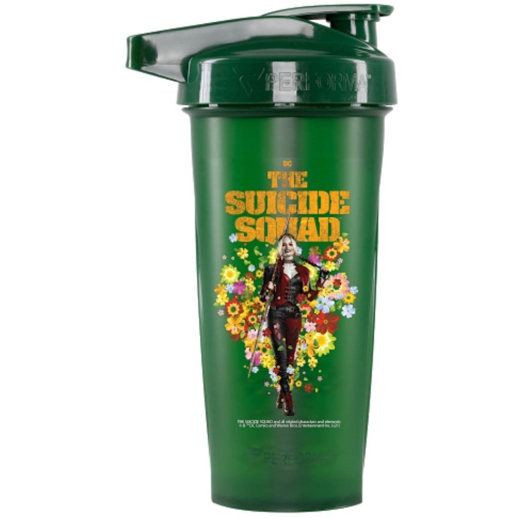 ACTIV Shaker Cup, 28oz, DC Comics: The Suicide Squad - Harley Quinn, Forest Green, Performa USA
