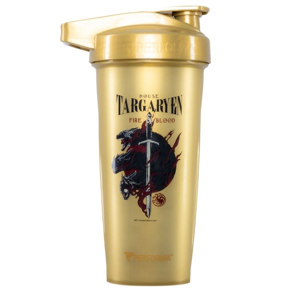 ACTIV Shaker Cup, 28oz, Game of Thrones: House of Targaryen, Gold, Performa USA