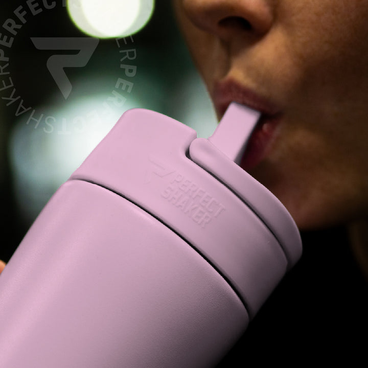 LUMA Stainless Steel Shaker Cup with Straw, 22oz