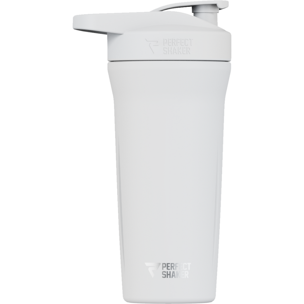White ACTIV stainless steel shaker cup, 27oz #color_white