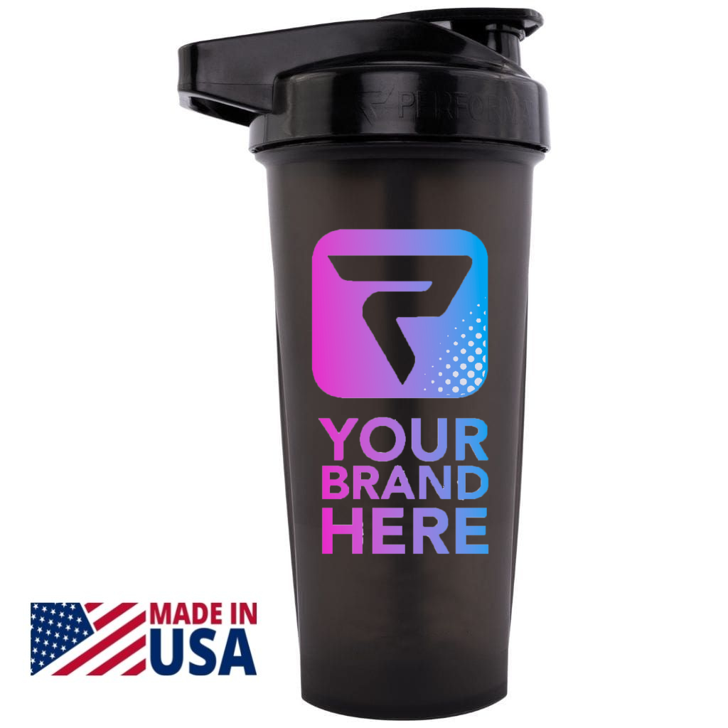 CUSTOM ACTIV Shaker Cup, 28oz/828mL, Made in USA, BLACK