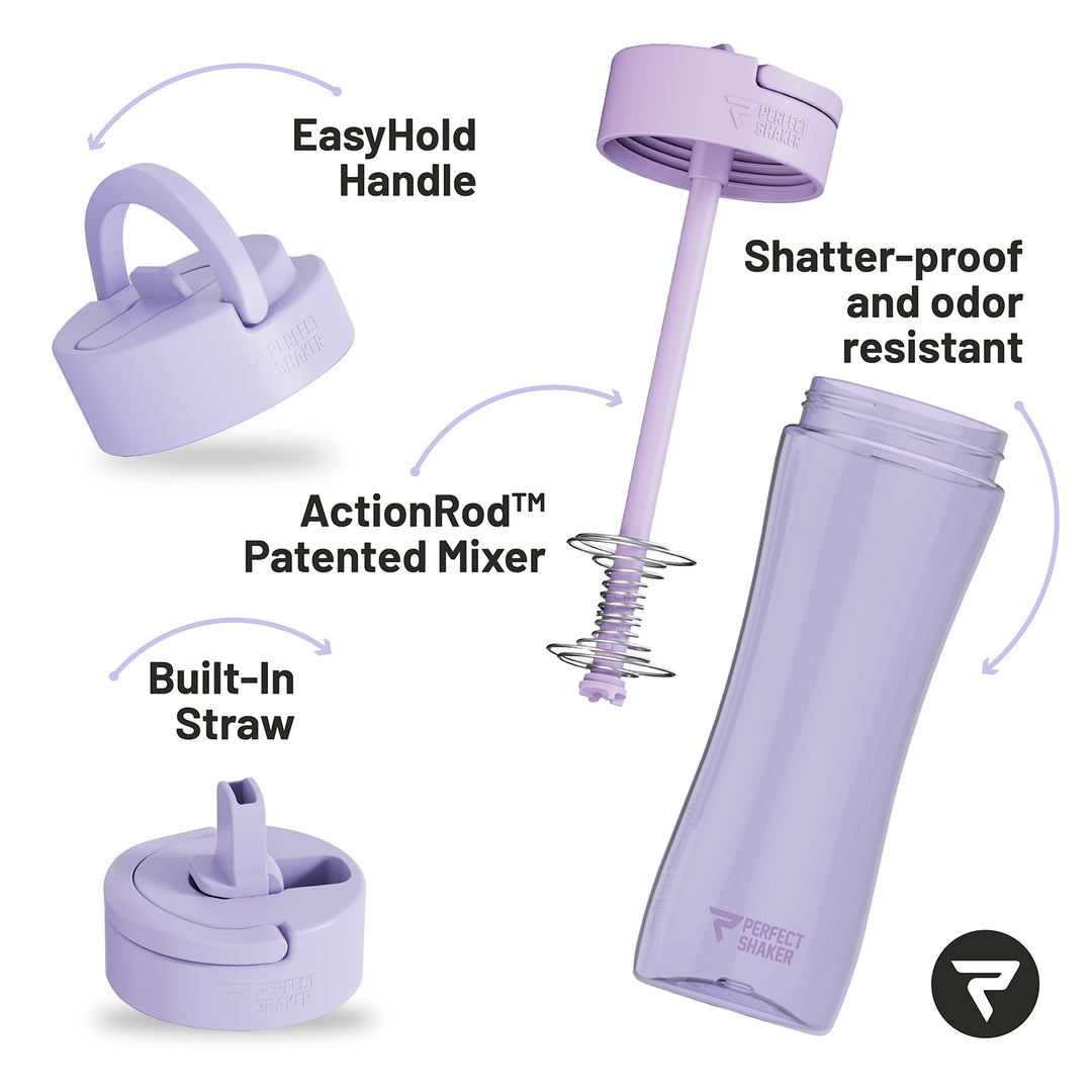 LUMA Tritan Shaker Cup with Drinking Straw, 28oz