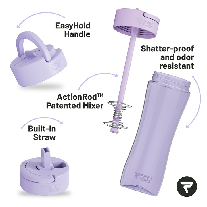 LUMA Tritan Shaker Cup with Drinking Straw, 28oz