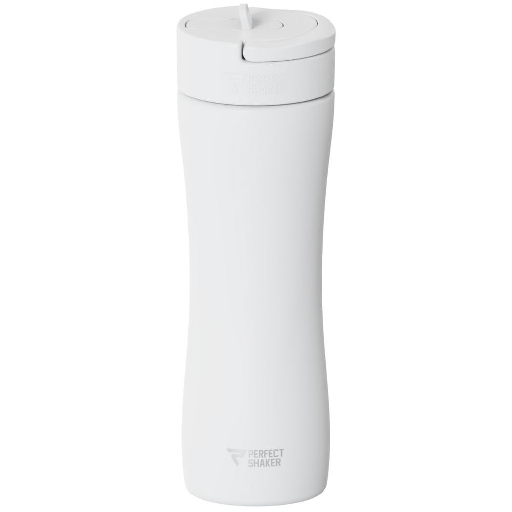 White LUMA stainless steel shaker cup, 22oz, ready for custom branding #color_white