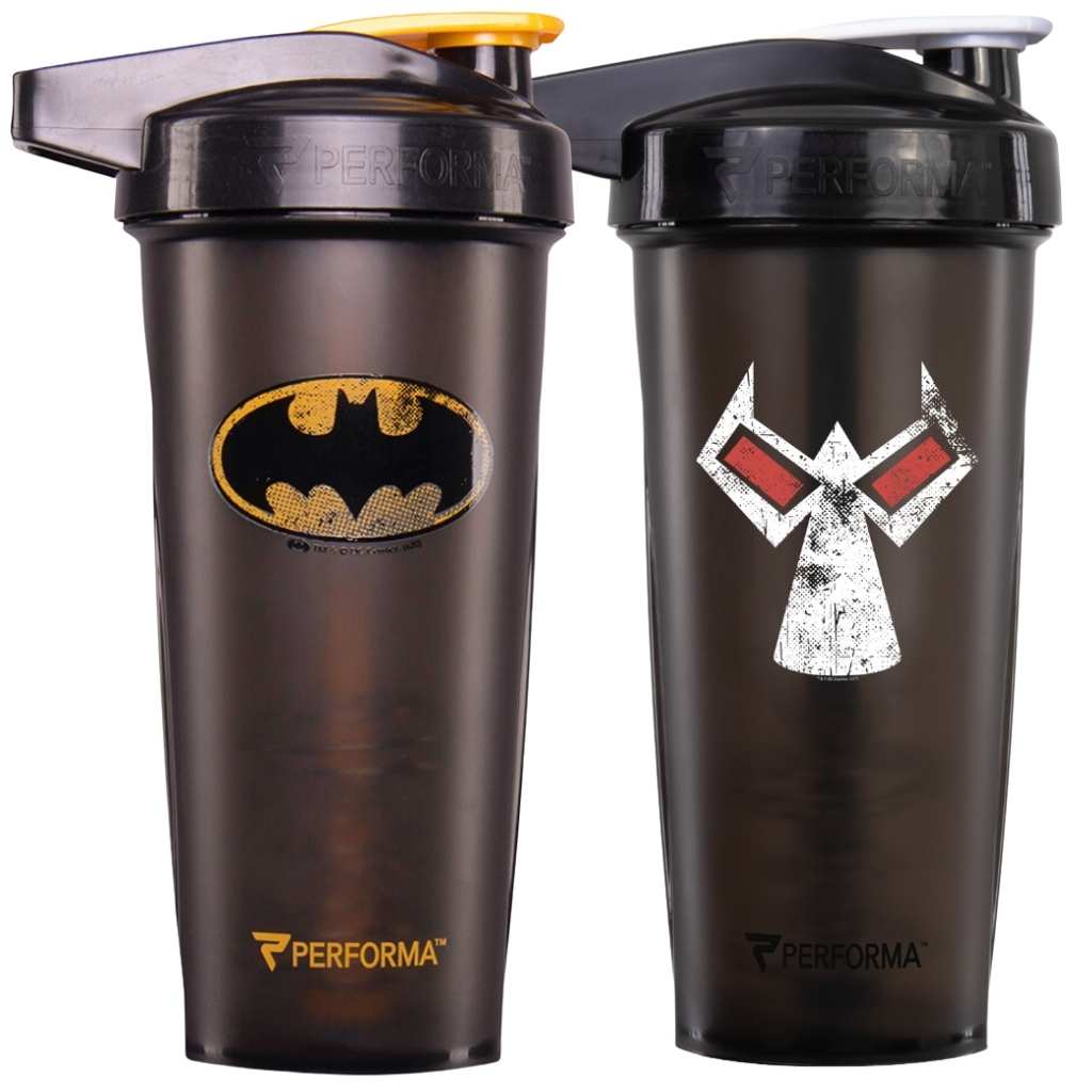2 Pack Bundle, ACTIV Shaker Cups, 28oz, Batman & Bane, Performa USA