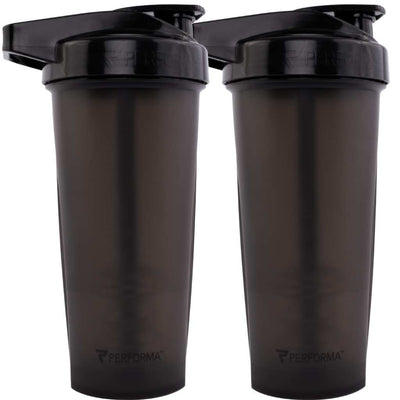 2 Pack Bundle, ACTIV Shaker Cups, 28oz, Black, Performa USA