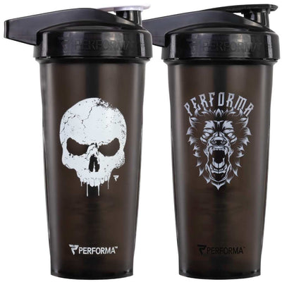 2 Pack Bundle, ACTIV Shaker Cups, 28oz, SkullCrusher & BeastMode, Performa USA
