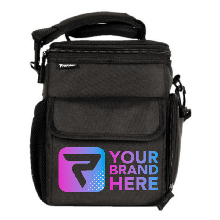 3 Meal Cooler Bag, Black, Your Brand Here, Performa Custom