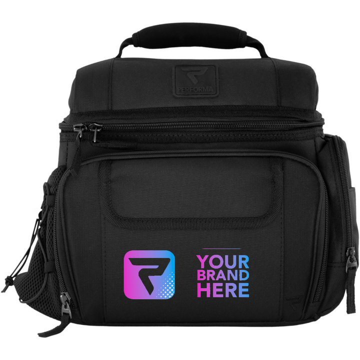 6 Meal Cooler Bag, Black, Your Brand Here, Performa Custom