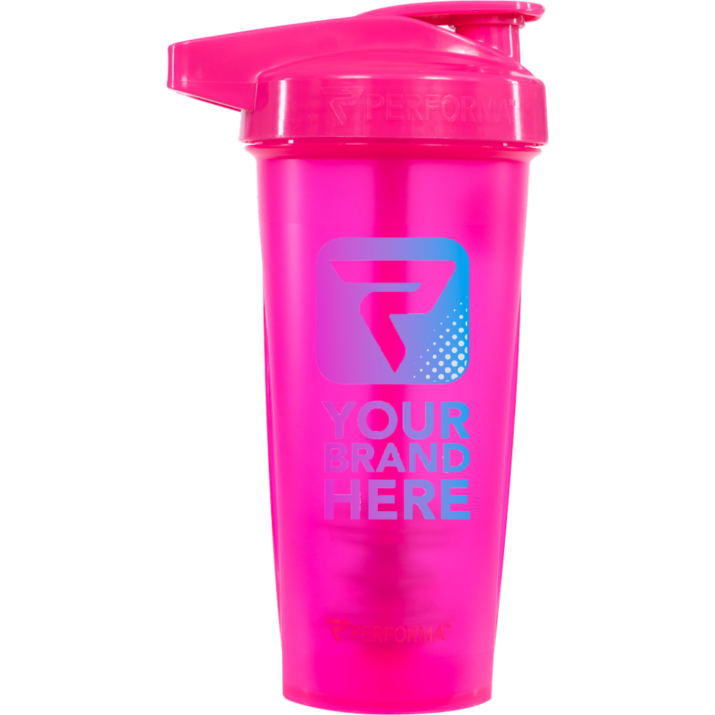 ACTIV Shaker Cup, 28oz, Luminous Pink, Your Brand Here, Performa Custom