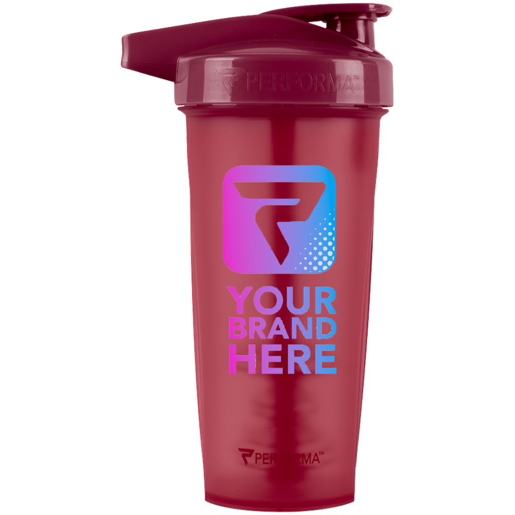 ACTIV Shaker Cup, 28oz, Maroon, Your Brand Here, Performa Custom USA