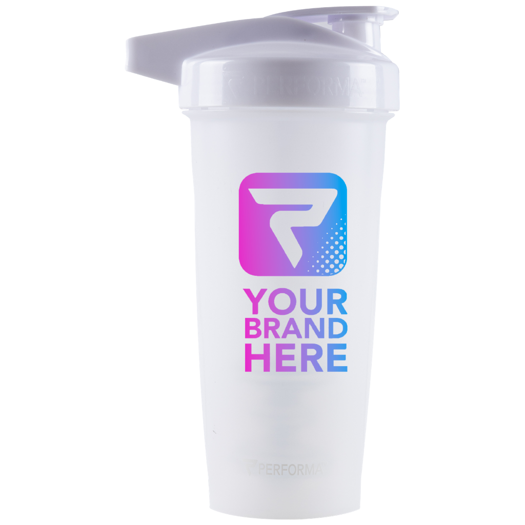 ACTIV Shaker Cup, 28oz, White, Your Brand Here, Performa Custom