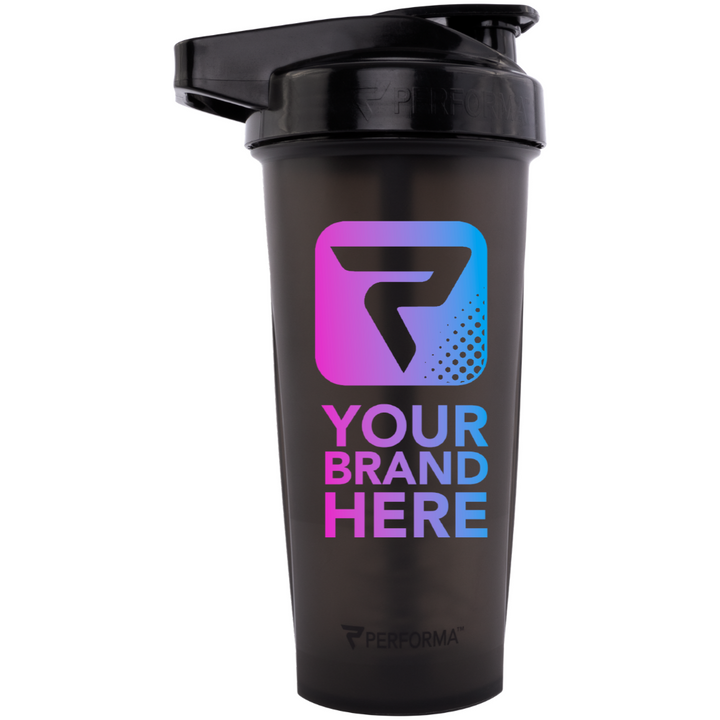 ACTIV Shaker Cup, 48oz, Black, Your Brand Here, Performa Custom
