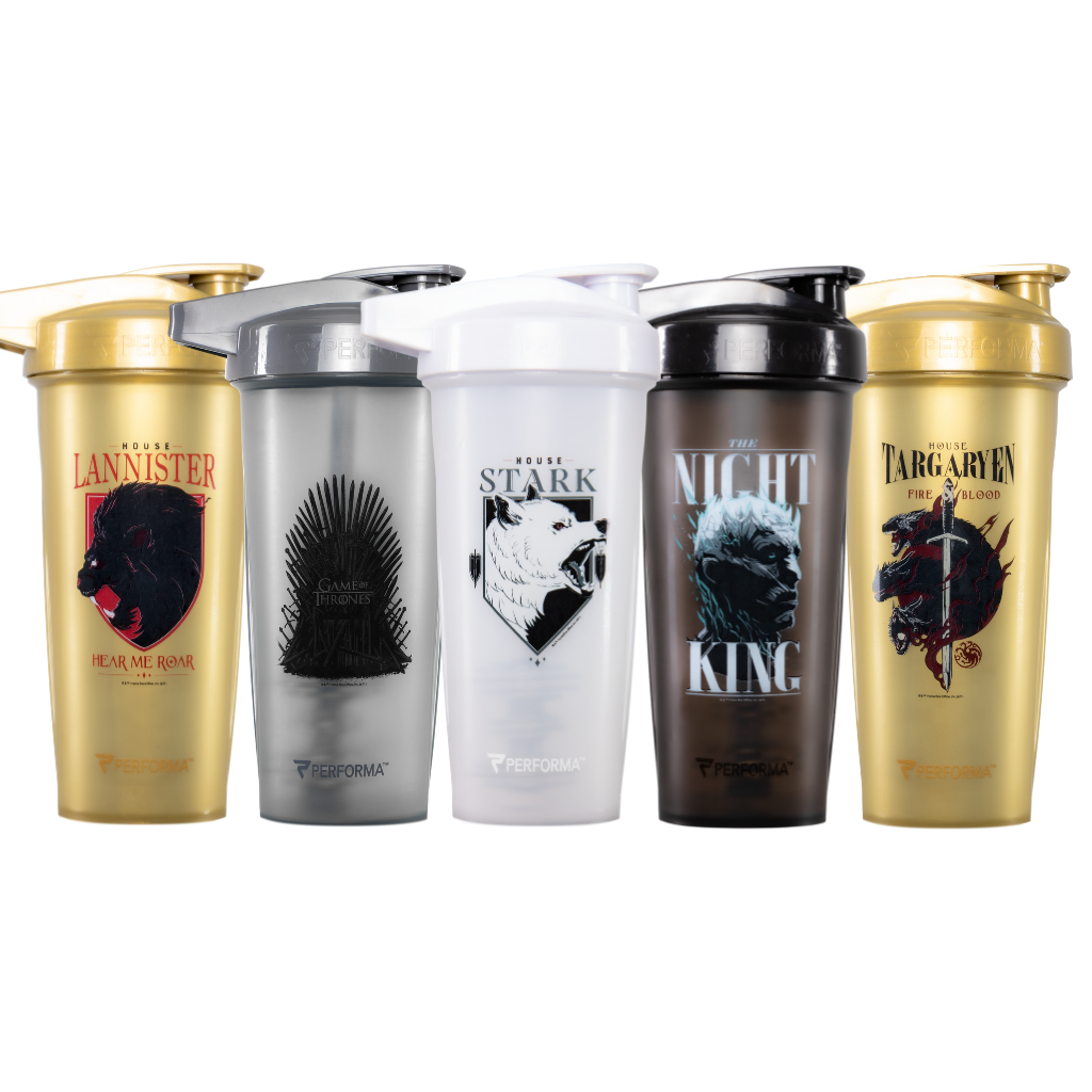 5 Pack - ACTIV Shaker Cups, 28oz, Game of Thrones Collection, Performa USA