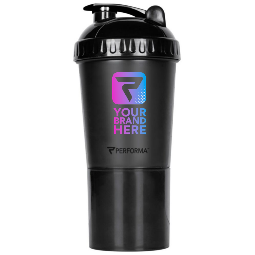 PLUS Shaker Cup, 24oz, Black, Your Brand Here, Performa Custom