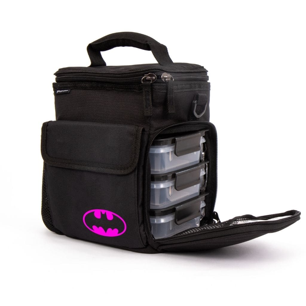 3 Meal Cooler Bag, DC Comics: Pink Batman, Side View, Performa USA