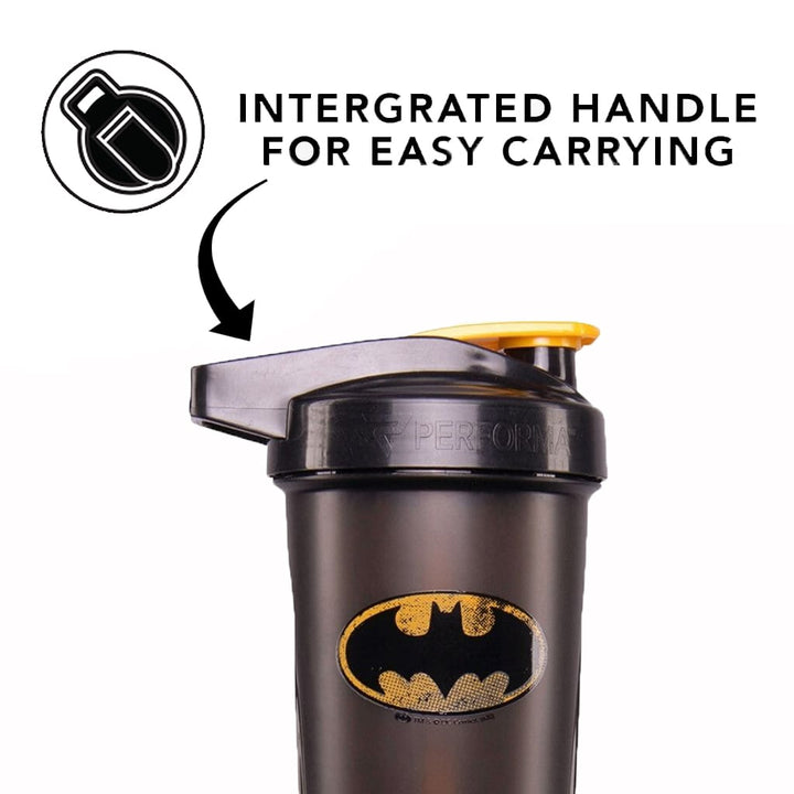 ACTIV Shaker Cup, 28oz, DC Comics: Batman, Integrated Handle, Black, Performa USA