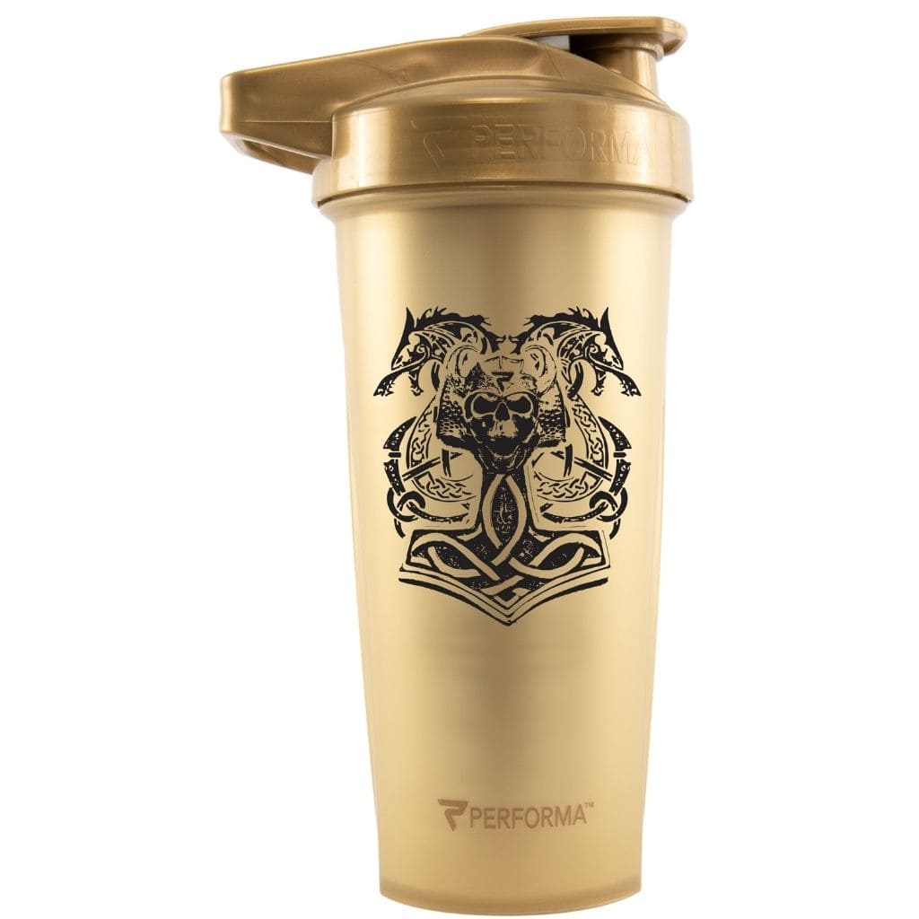 ACTIV Shaker Cup, 28oz, Norse Mythology Collection: Thor, Gold, Performa USA