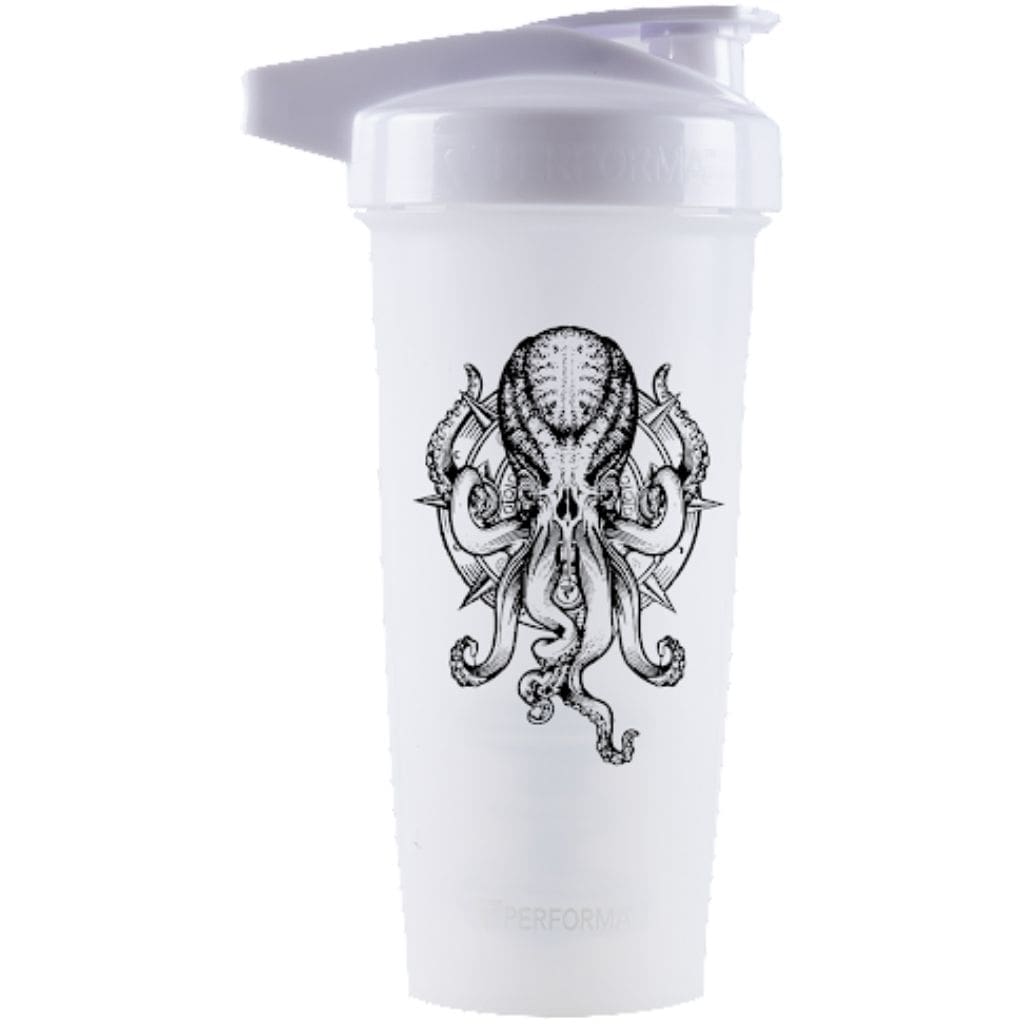 ACTIV Shaker Cup, 28oz, Mythological Creatures Collection: The Kraken, White, Performa USA