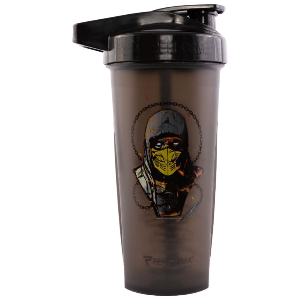 ACTIV Shaker Cup, 28oz, Mortal Kombat: Scorpion, Black, Performa USA