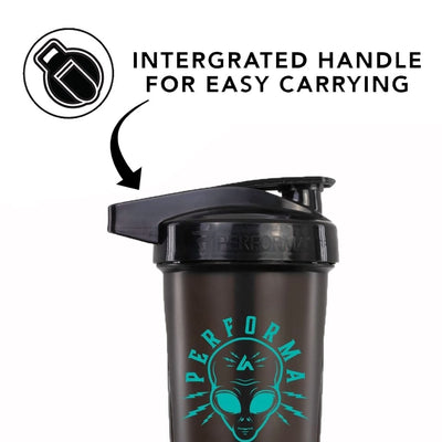 ACTIV Shaker Cup, 28oz, Area 51, Integrated Handle, Black, Performa USA